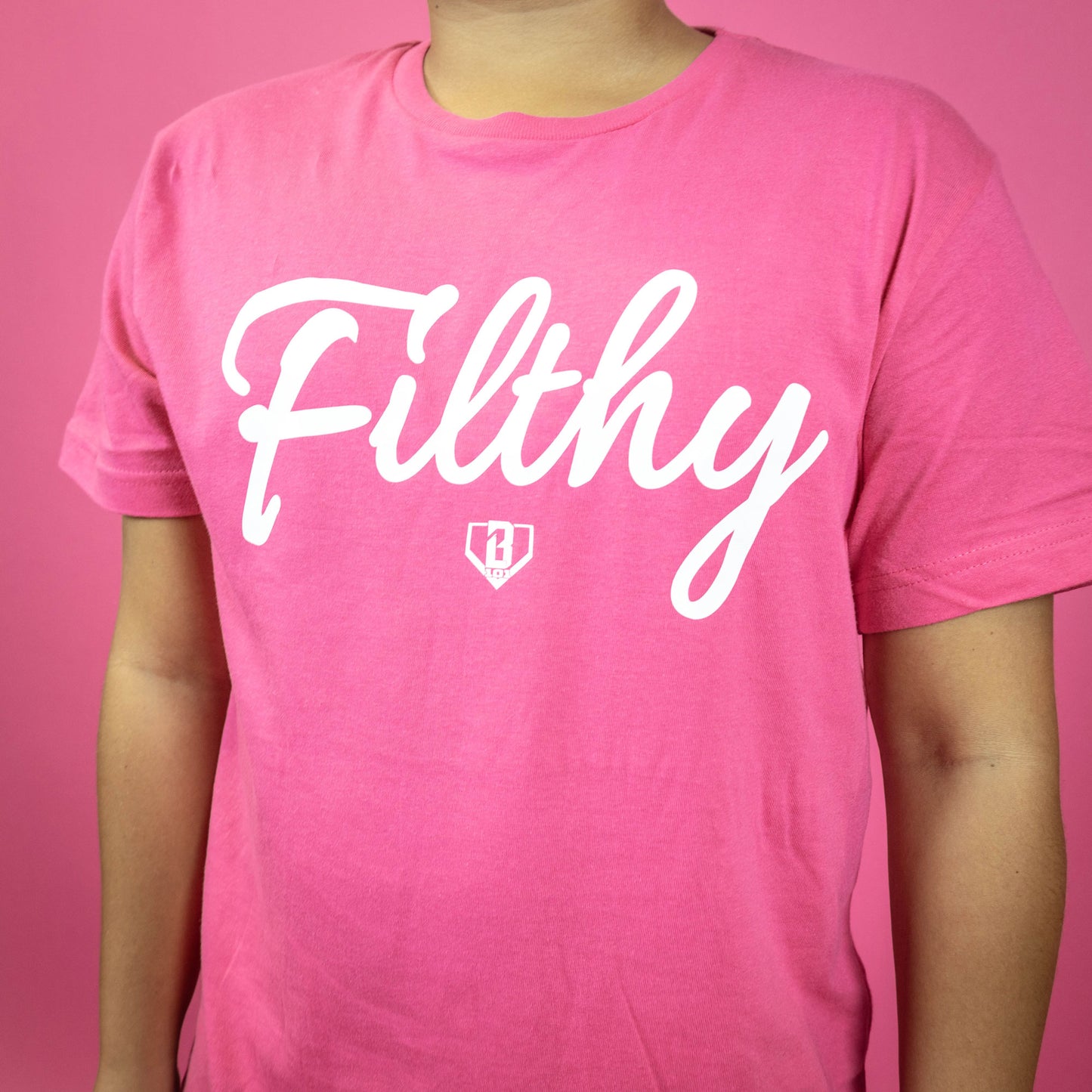 Filthy Youth Tee - Pink/White