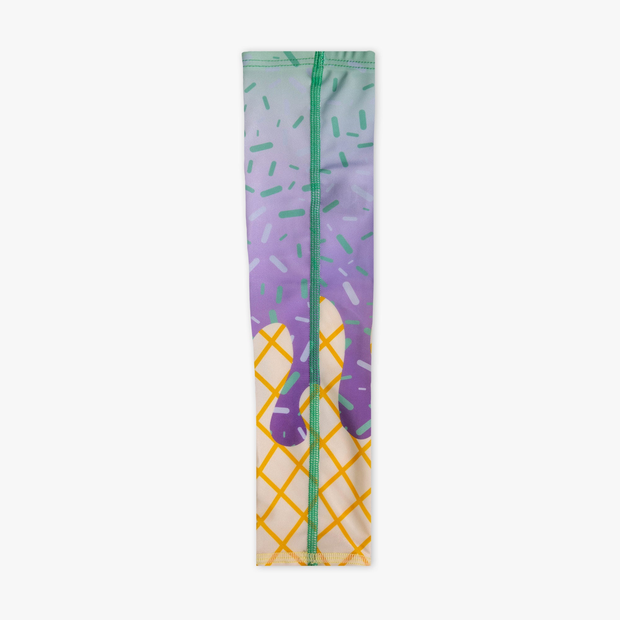 Adult model wearing ice Cream Arm Sleeve Galaxy Grape sleeve