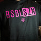 BSBL-SZN Youth Short Sleeve Hoodie V2 Black/Pink