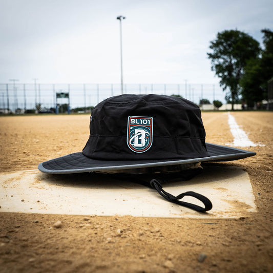 baseball bucket hat, black baseball bucket hat