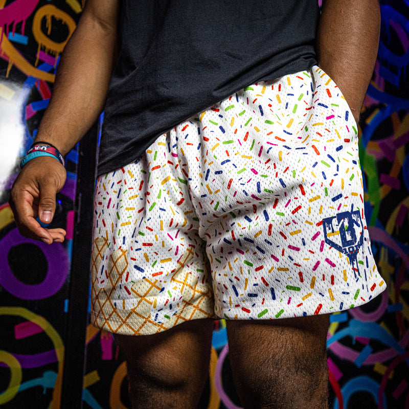 Vanilla Ice Cream Baseball Youth Shorts