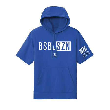 BSBL-SZN Short Sleeve Hoodie V2 Royal – Baseball Lifestyle 101