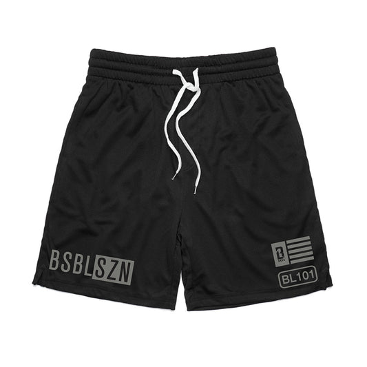 BSBL-SZN Youth Shorts Black/Smoke Gray