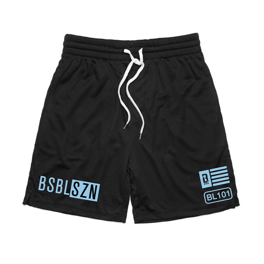 BSBL-SZN Shorts Black/Light Blue