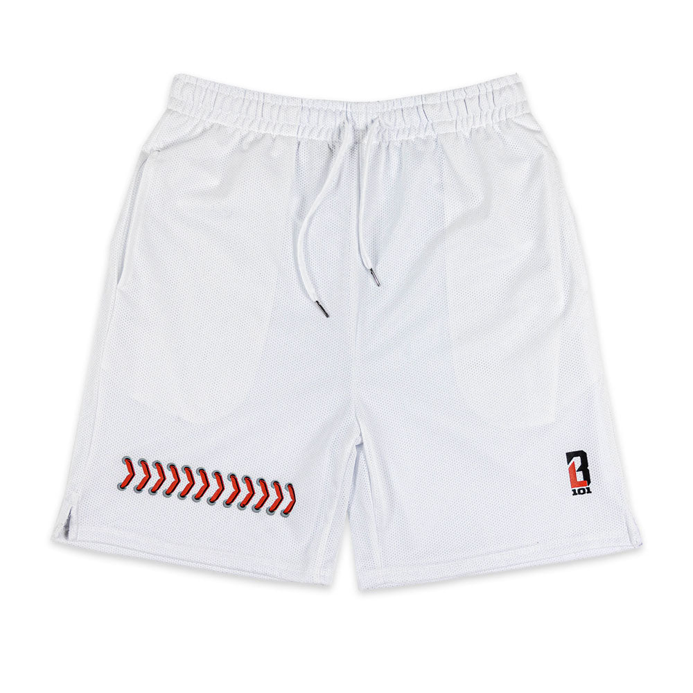 baseball shorts for baseball players with baseball seams and baseball stitching