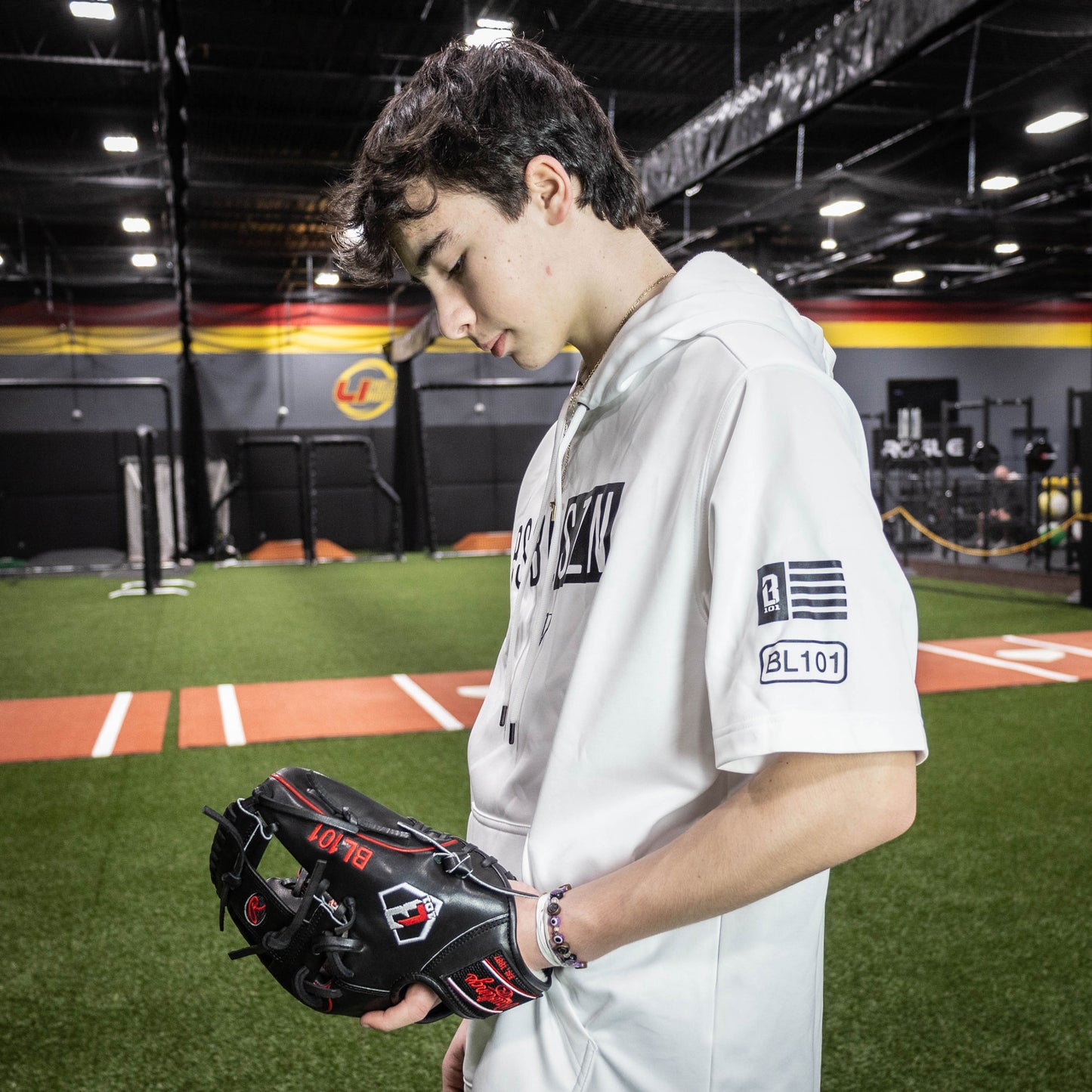 white baseball hoodie, white short sleeve hoodie