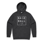 baseball hoodie, baseball lifestyle hoodie, black hoodie