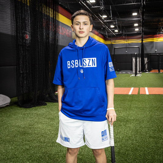 BSBL-SZN Youth Shorts White/Blue