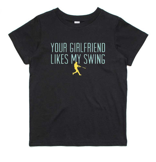 Your Girlfriend Likes My Swing Youth Tee