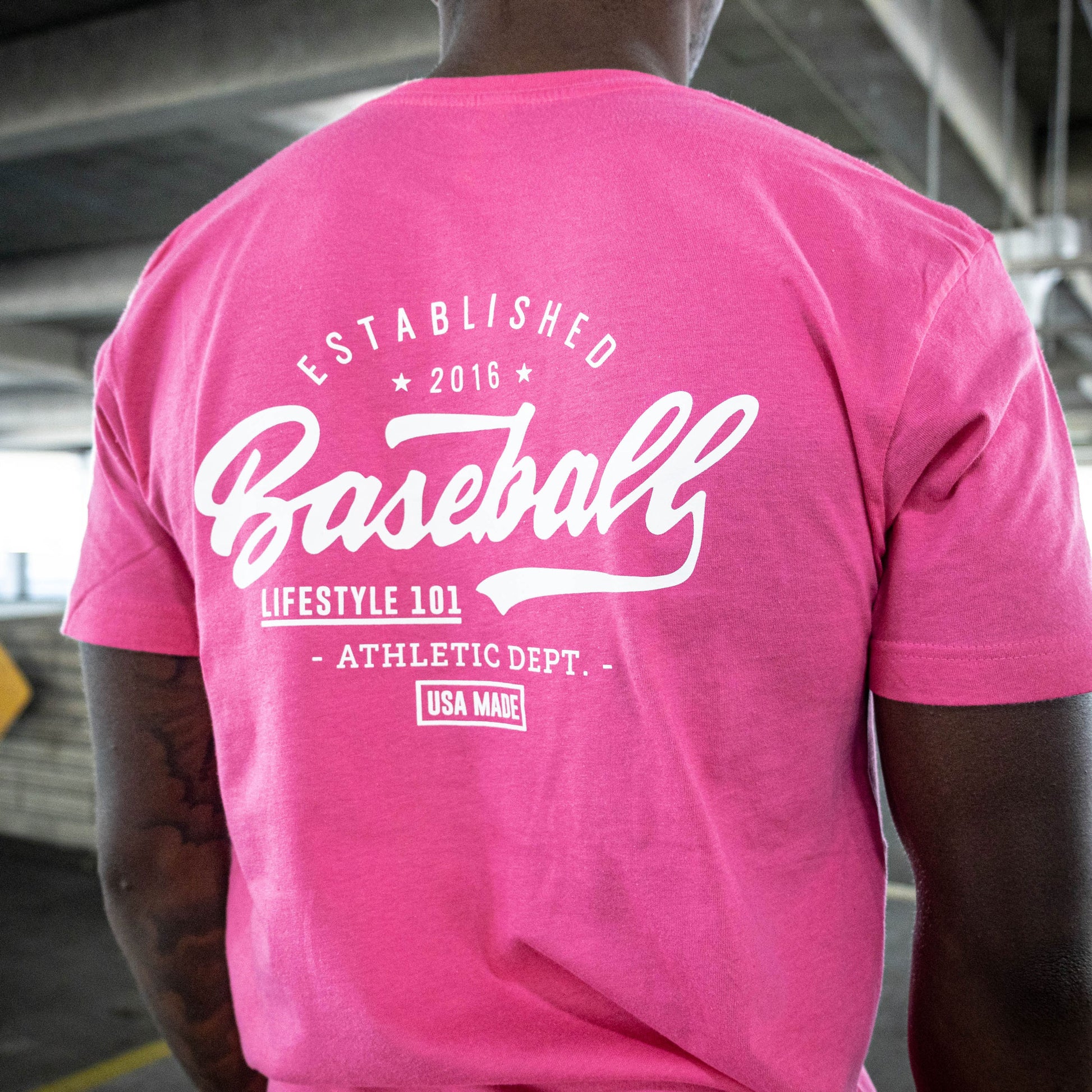 pink tshirt, baseball shirt, baseball tee, baseball apparel